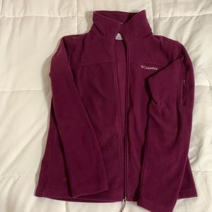 Columbia Sportswear Company Women’s Plum Fleece Full Zip Light Jacket, Size M
